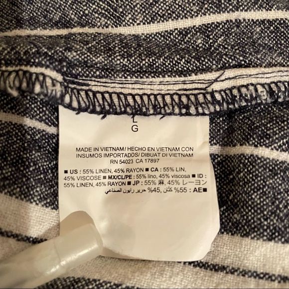 Old Navy Striped Tie Dress Large - Picture 6 of 7